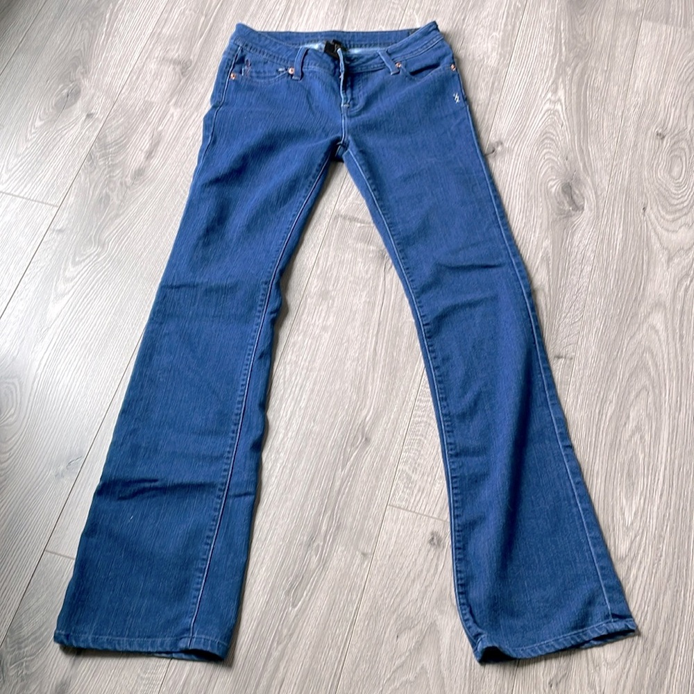 Genetic Denim Flare Jeans in Deep Blue